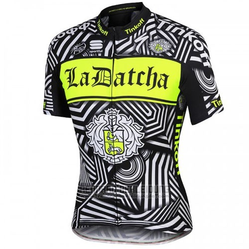 2016 Fahrradbekleidung Tinkoff Grau Trikot Kurzarm und Tragerhose